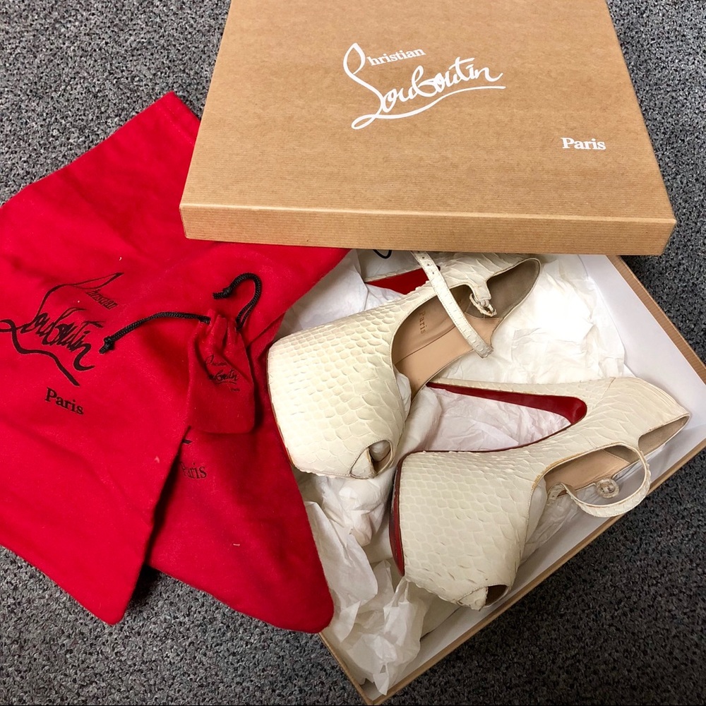 Christian Louboutin Lady Highness 160 Python Heels